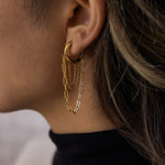 Alaina Link Chain Hoops