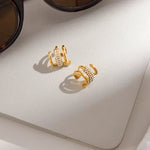 Hilda Layered Diamond Earrings