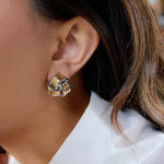 Avielle Chunky Gold Knot Earrings