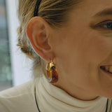 Leighton Chunky Enamel Hoops