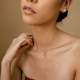 Therese Letter Initial Gold Necklace