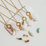 Caitlin Birthstone Pearl Necklace