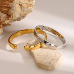 Melina Large Stacking Gold Bangle
