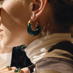 Leighton Chunky Enamel Hoops