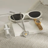Judith Two Tone Heart Pendant