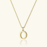 Therese Letter Initial Gold Necklace