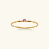 Amelia Birthstone Stacker Ring