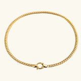 Gardenia Gold Herringbone Pendant