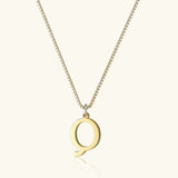 Therese Letter Initial Gold Necklace