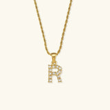 Maeve Letter Initial Diamond Necklace