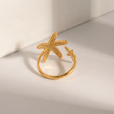 Seastar Gold Starfish Ring
