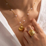 Aloha Gold Seashell Ring