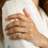 Blaise Stacked Diamond Ring