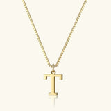 Therese Letter Initial Gold Necklace