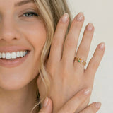 Amelia Birthstone Stacker Ring