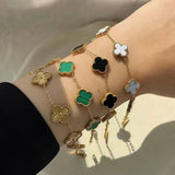 PACK OF SIX CLOVER BRACELETS