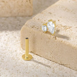 Kate Flat Back Diamond Stud