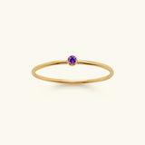 Amelia Birthstone Stacker Ring