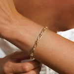 Addison Two Tone Gold Bracelet