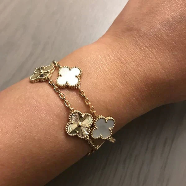 PACK OF SIX CLOVER BRACELETS
